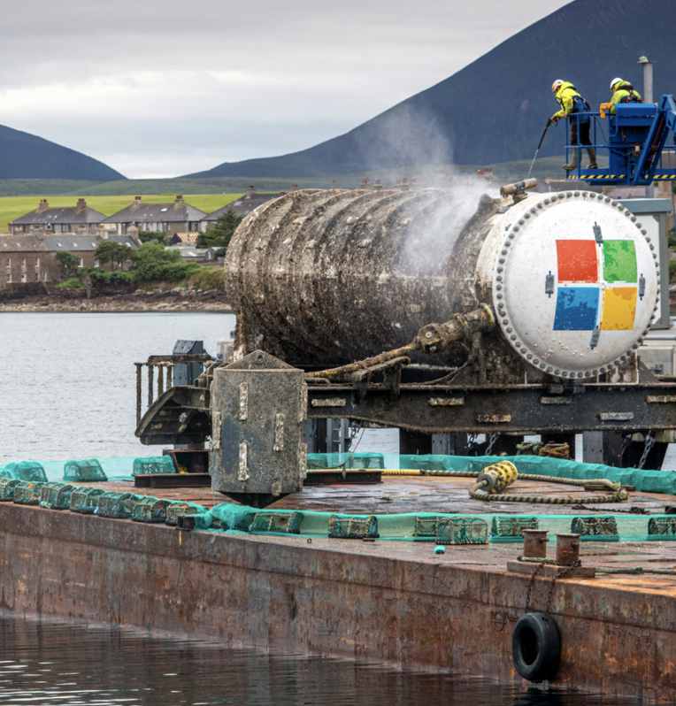 Microsoft's underwater data center trial